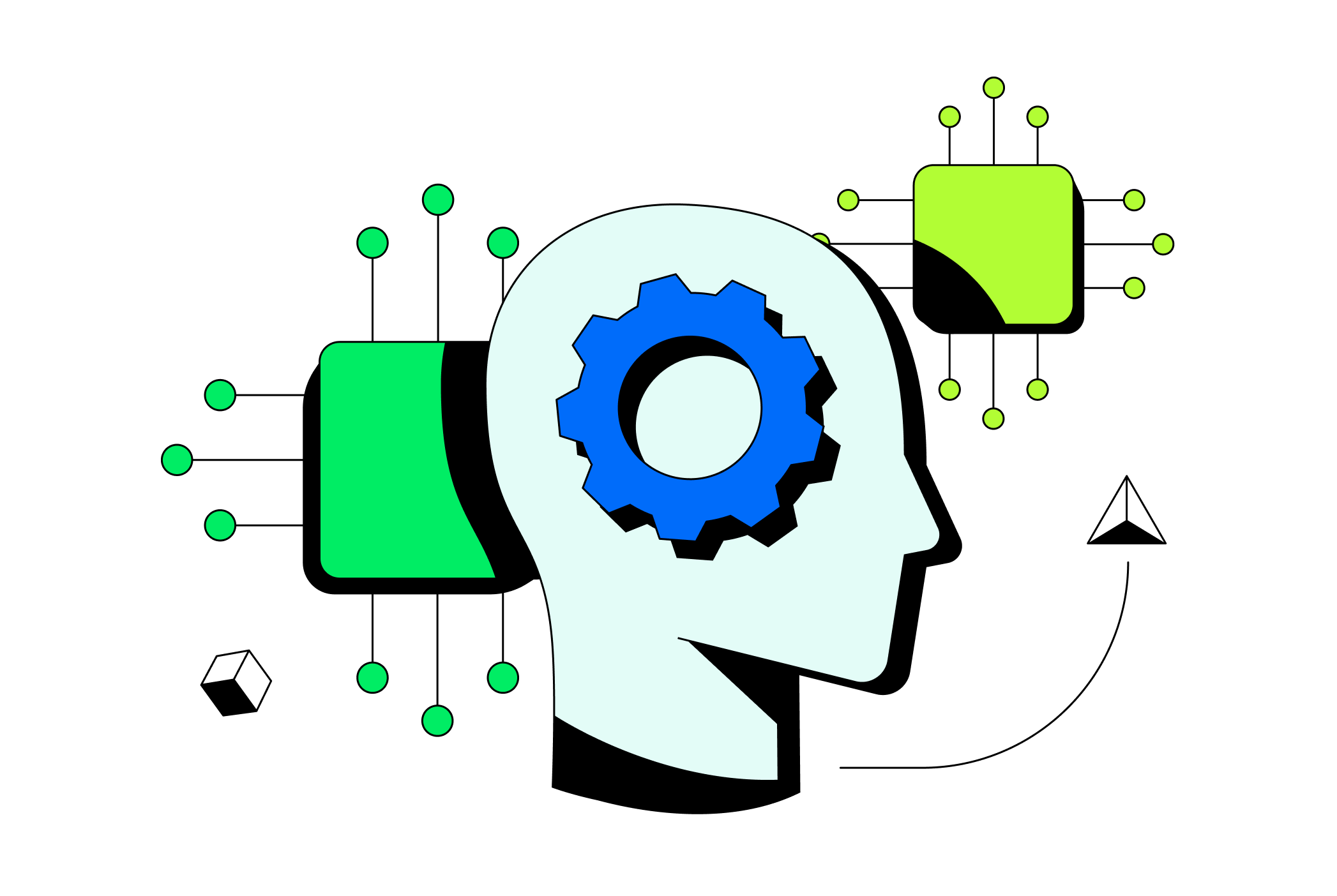 Illustration depicting AI