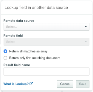 Lookup Field in Another Data Source Lookup Field in Another Data Source