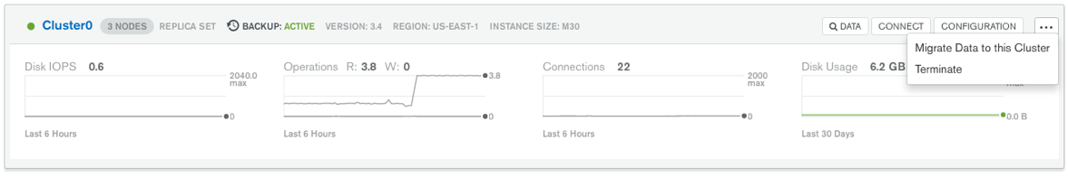 Migrate data to cluster