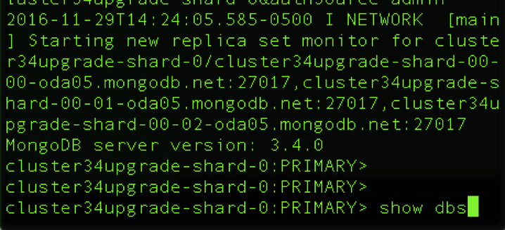 Test suite against MongoDB 3.4 test upgrade cluster