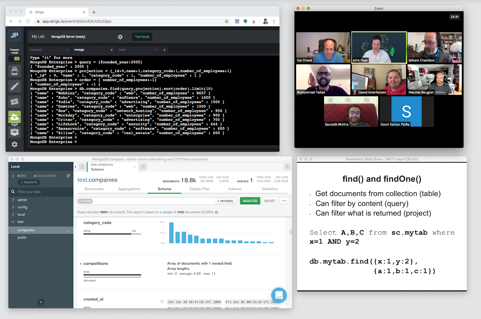 MongoDB Remote Training
