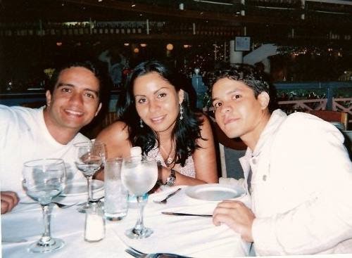 Alejandro with his brother and sister