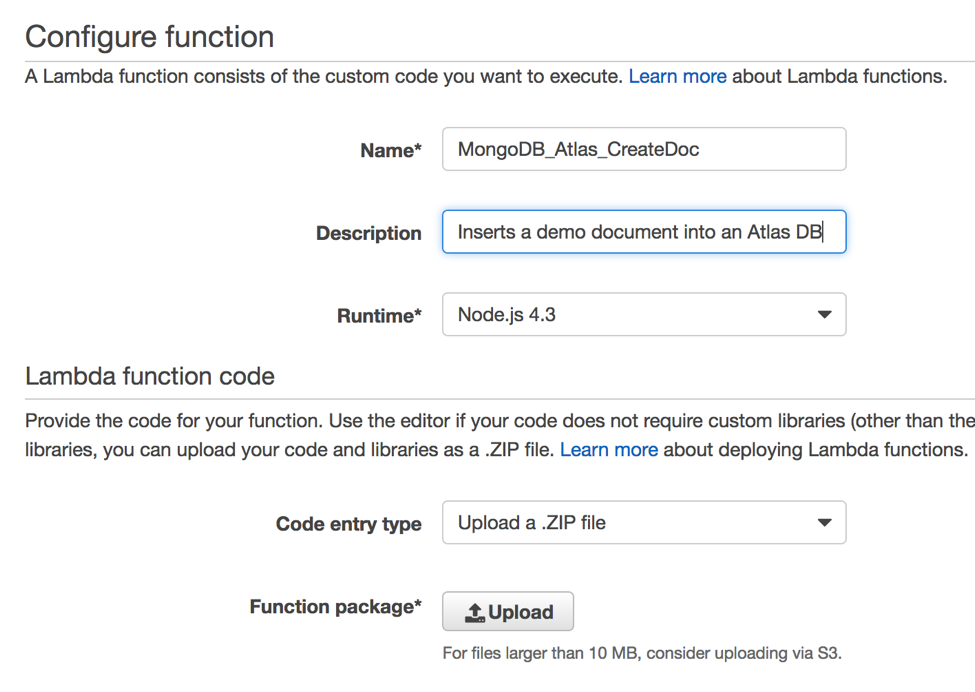 Configure Function