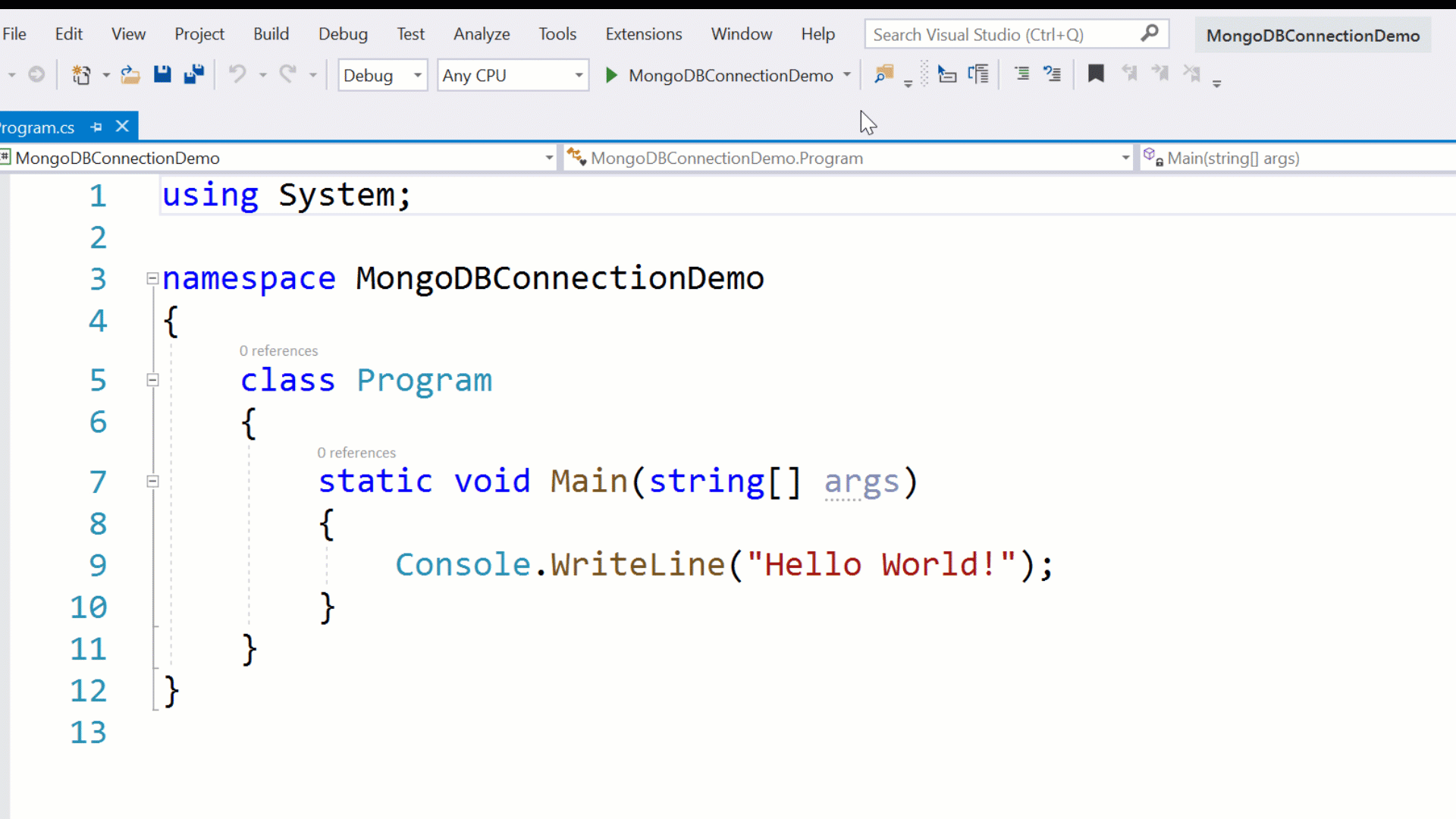 C# and MongoDB Driver Installation