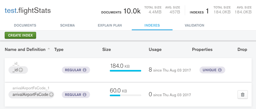 mongodb compass delete all from collection