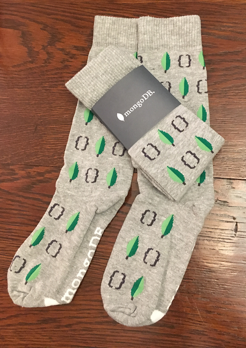 MongoDB Swag Socks