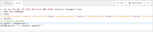 Run Output