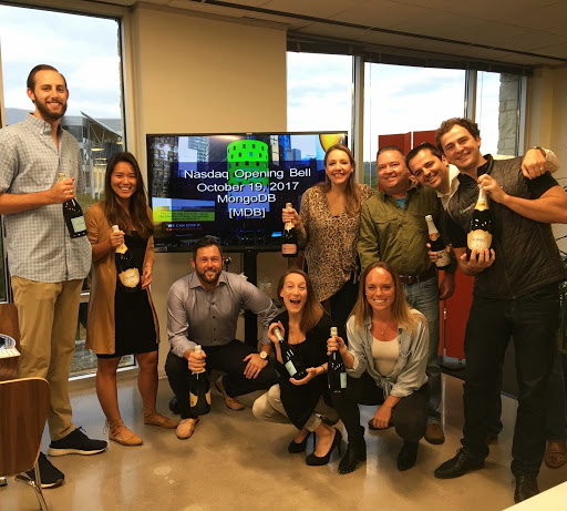 Sales team celebrating